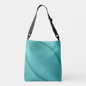 geborsteld turquoise genot crossbody tas (Achterkant)