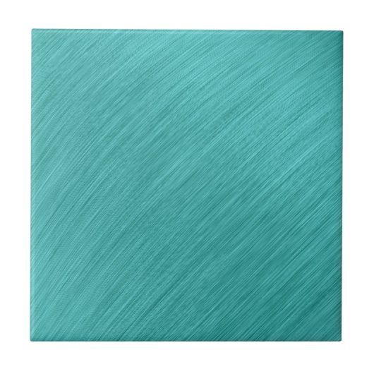 geborsteld turquoise genot tegeltje (Voorkant)