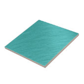 geborsteld turquoise genot tegeltje (Zijkant)