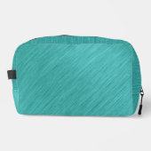 geborsteld turquoise genot toilettasje (Voorkant)