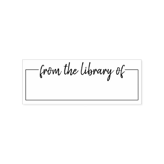 Geborsteld uit de bibliotheek van & Ex Libris Rubberstempel (Afrduk)