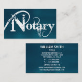 geborsteld Visitekaartje van de notaris (Voorkant / Achterkant)