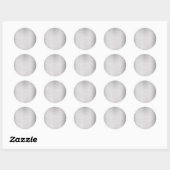 Geborsteld Zilver Blanco Sjabloon, DIY Tekst Kunst Ronde Sticker (Vel)