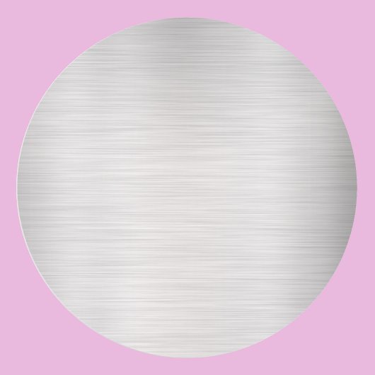 Geborsteld Zilver Blank Sjabloon, Doe-het-zelf tek Ronde Sticker