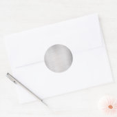 Geborsteld Zilver Blank Sjabloon, Doe-het-zelf tek Ronde Sticker (Envelop)