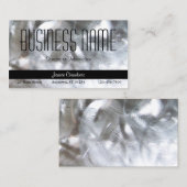 geborsteld zilver metalen constructie visitekaartje (Voorkant / Achterkant)