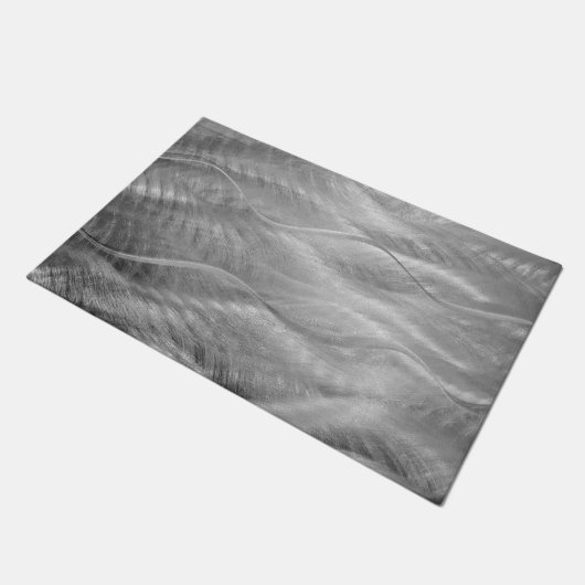 Geborsteld zilvermetaal Abstract Deurmat (Schuin)