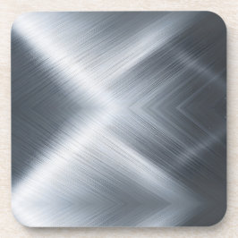 geborstelde aluminiummacrotextuur bier onderzetter