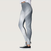 geborstelde aluminiummacrotextuur leggings (Links)