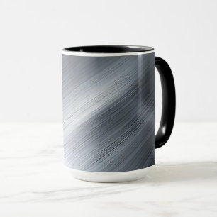 geborstelde aluminiummacrotextuur mok