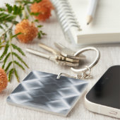 geborstelde aluminiummacrotextuur sleutelhanger (Voorkant Rechts)