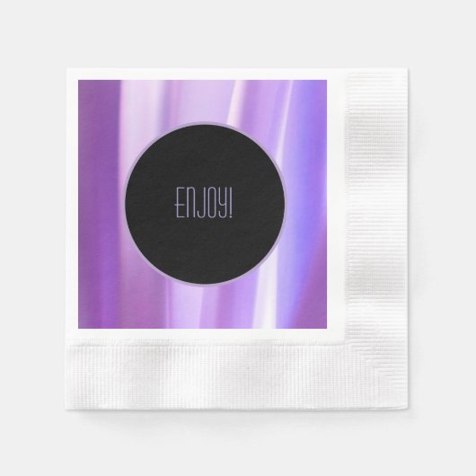 Geborstelde bloemblaadjes Lavendel Papier servet | (Voorkant)