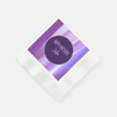 Geborstelde bloemblaadjes Lavendel Papier servet | (Hoek)