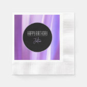 Geborstelde bloemblaadjes Lavendel Papier servet | (Voorkant)