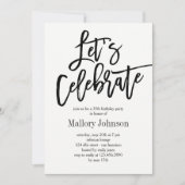 Geborstelde Glimmer Laten we de Uitnodiging van he (Voorkant)