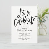 Geborstelde Glimmer Laten we de Uitnodiging van he (Staand voorkant)