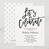 Geborstelde Glimmer Laten we de Uitnodiging van he (Voorkant / Achterkant)