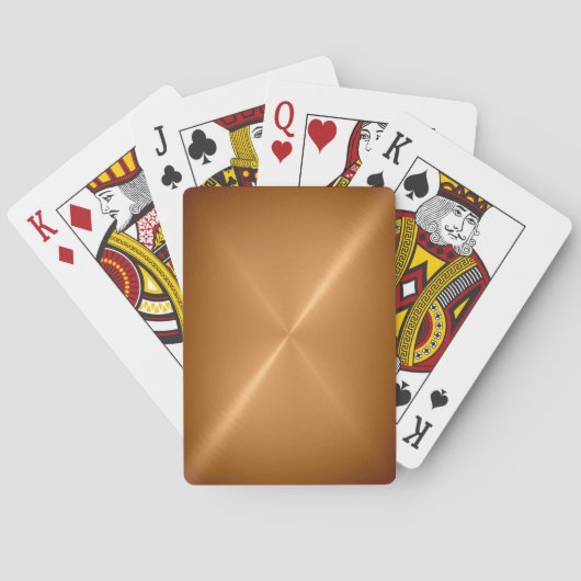 Geborstelde Gouden Metal Speelkaarten (Achterkant)
