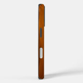 Geborstelde Gouden Schijf op Amber Wood Case-Mate iPhone Case (Achterkant / Rechts)