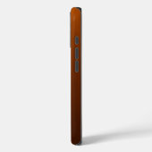 Geborstelde Gouden Schijf op Amber Wood Case-Mate iPhone Case (Achterkant / Links)