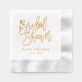 Geborstelde kalligrafie Vrijgezellenfeest Folie se Folie Servetten (Voorkant)