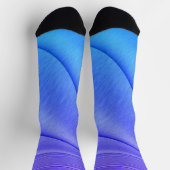 Geborstelde lavendel naar Violet Contour Design Sokken (Top)