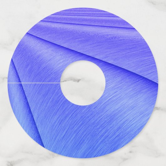 Geborstelde lavendel naar Violet Contour Design Wijnglaslabel (Voorkant)