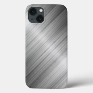 Geborstelde metaalstructuur iPhone 13 hoesje