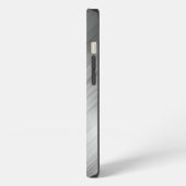 Geborstelde metaalstructuur iPhone hoesje (Linkerkant)
