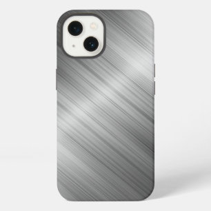Geborstelde metaalstructuur iPhone 13 hoesje