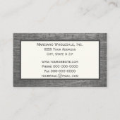 Geborstelde metaaltextuur met aangepaste Logo Visitekaartje (Achterkant)