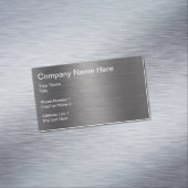 Geborstelde metalen look Automotive Magnetisch Visitekaartje (Voorbeeld)