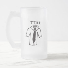 Geborstelde mok met zwart en wit shirt met logo da