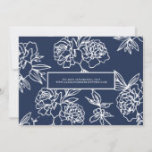 Geborstelde Overlay met Bloemstuk Ondergrond | Fot Save The Date (Achterkant)