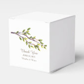 Geborstelde takken Bruiloft gunst dozen Bedankdoosjes (Voorkant Zijde)