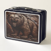 Gebosseerd lederen grizzly: felle elegantie (Achterkant)