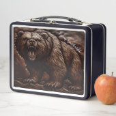 Gebosseerd lederen grizzly: felle elegantie (In situ)