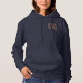 Gebosseerde Ash Grey Maroon Checkered: een moderne Hoodie (Voorkant)