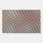 Gebosseerde Ash Grey Maroon Checkered: een moderne Post-it® Notes (Voorkant)