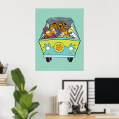 Gebost in de Mystery Machine Poster (Thuiskantoor)