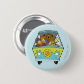 Gebost in de Mystery Machine Ronde Button 5,7 Cm (Voorkant /achterkant)