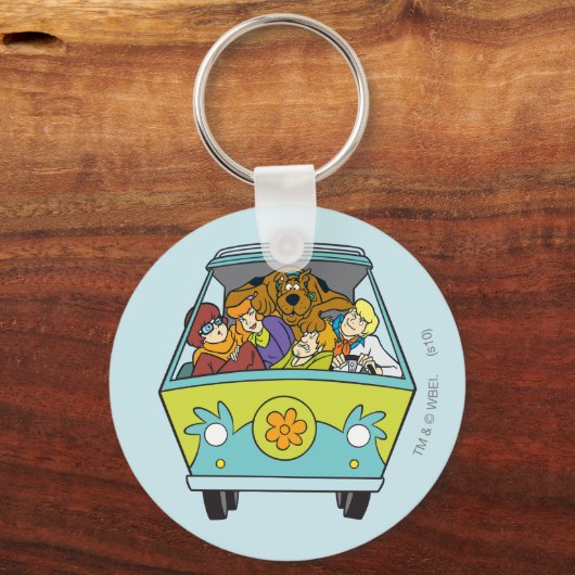 Gebost in de Mystery Machine Sleutelhanger (Achterkant)