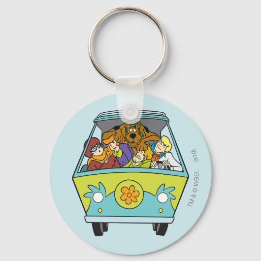 Gebost in de Mystery Machine Sleutelhanger (Achterkant)