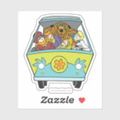 Gebost in de Mystery Machine Sticker (Vel)