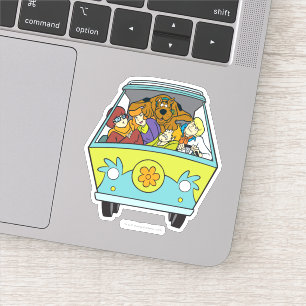 Gebost in de Mystery Machine Sticker