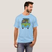 Gebost in de Mystery Machine T-shirt (Voorkant volledig)