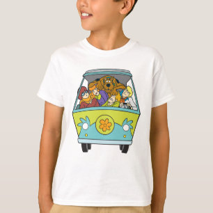 Gebost in de Mystery Machine T-shirt