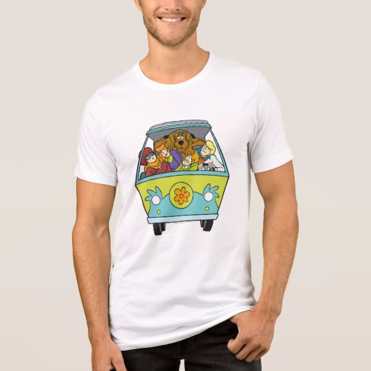 Gebost in de Mystery Machine Tri-Blend Shirt (Voorkant)