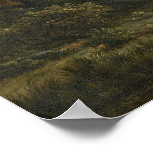 Gebost landschap, Meindert Hobbema Fine Art Poster (Hoek)