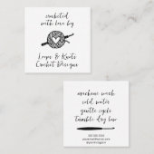 Gebost met liefde vierkante visitekaartje (Voorkant / Achterkant)